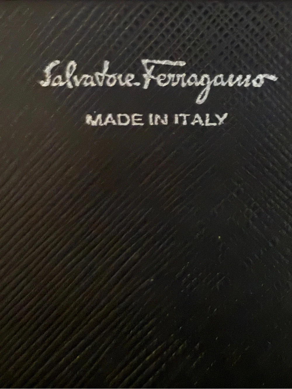 Salvatore Ferragamo Black Saffiano Leather Gancini Key Case Wallet